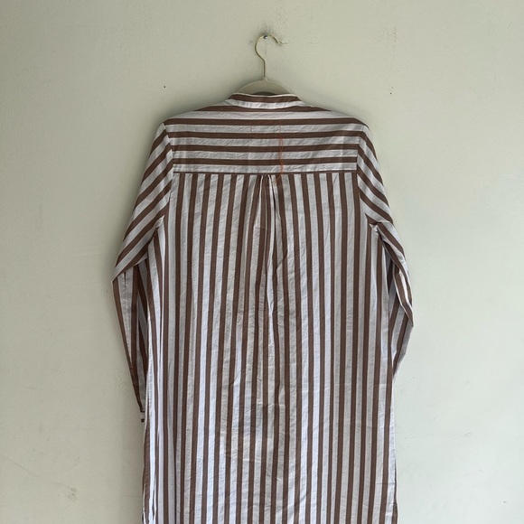 NWT! FORTELA Valery Striped Embellished Cotton-Voile Maxi Dress Size Small - Picture 8 of 10